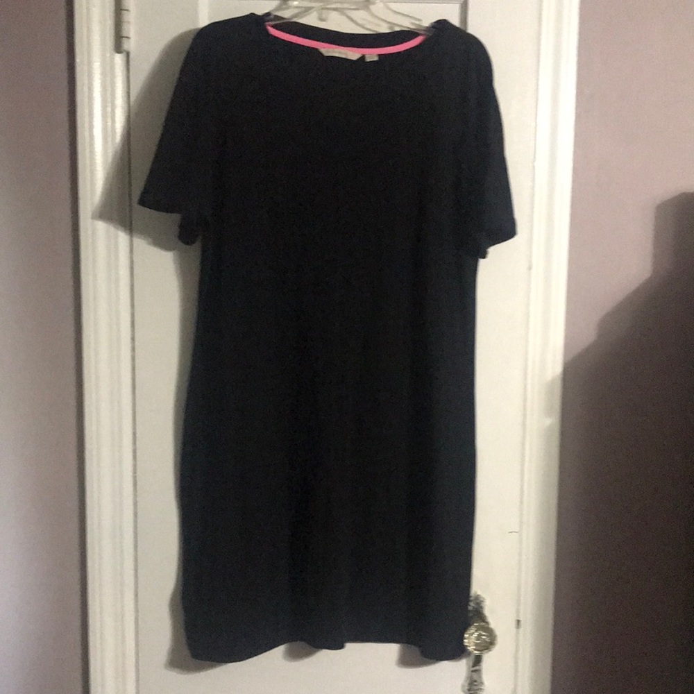 Isaac mizrahi live black tee shirt dress
